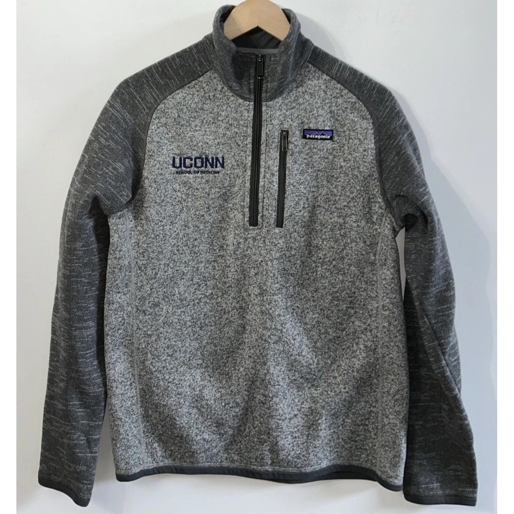 Mens Patagonia UConn School Of Medicine 1/4 Zip Better Sweater Pullover SM 25522